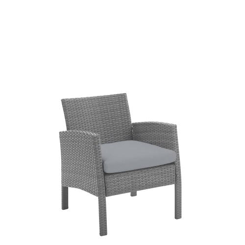 4 PCS Patio Furniture Set, Outdoor Rattan Wicker Conversation Set with Coffee Table, 2-Seater Sofa, 2 Arm Chairs for Home, Yard, Backyard 4 PCS Patio Furniture Set, Outdoor Rattan Wicker Conversation Set with Coffee Table, 2-Seater Sofa, 2 Arm Chairs for Home, Yard, Backyard